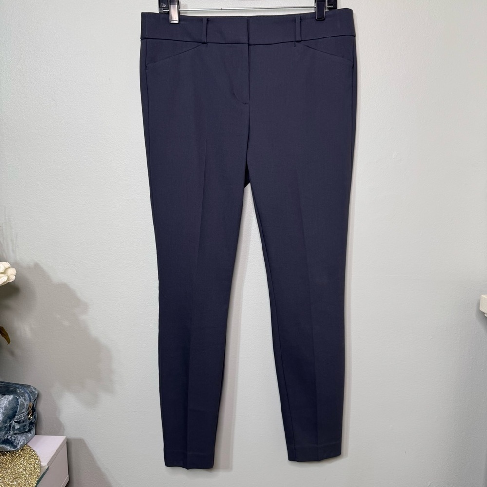 LOFT Marisa Skinny Slim Ankle Pencil Dress Pants Gray Size 8 - Picture 4 of 10